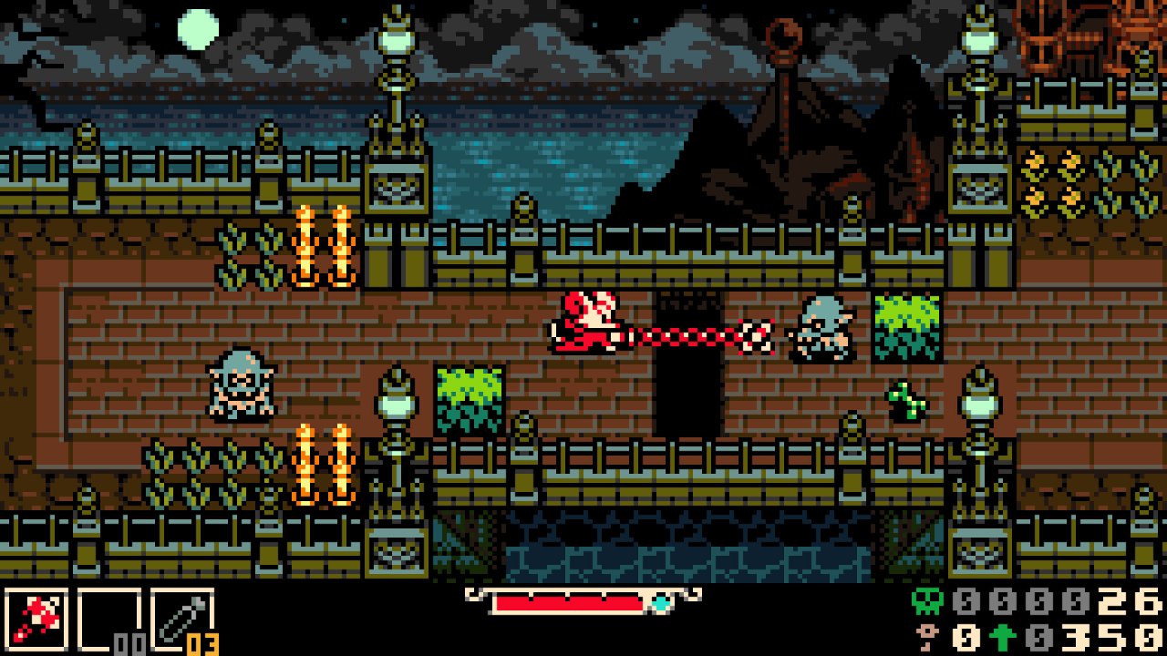 Mina the Hollower: 8-bit-style exploration