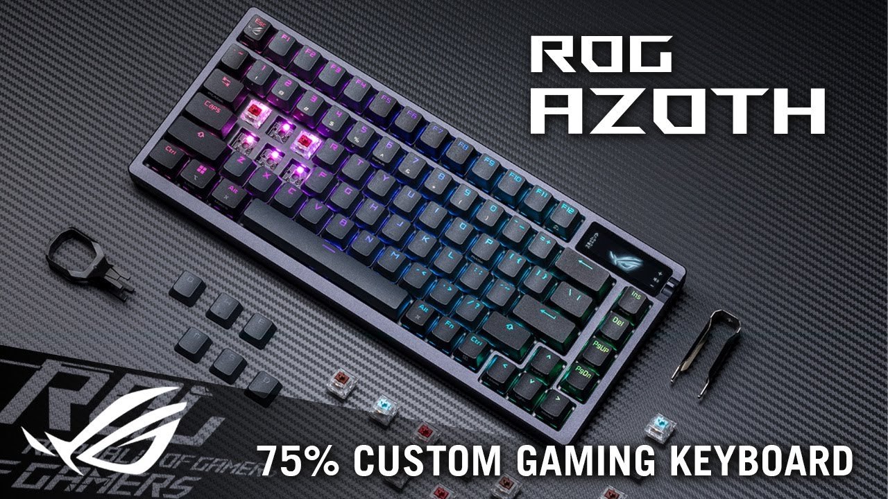 Asus ROG Azoth, a 75% wireless gaming keyboard