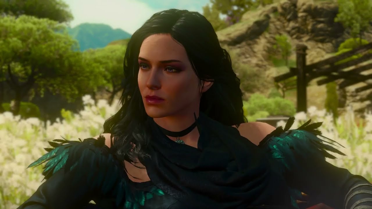 Yennefer at Corvo Bianco in the Blood and Wine epilogue