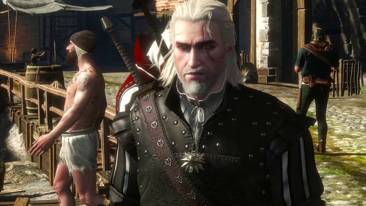 Geralt with the bandits in Novigrad Closed City II