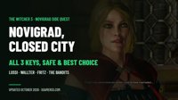 Novigrad, Closed City in The Witcher 3: All 3 Keys, the Safe and the Best Choice