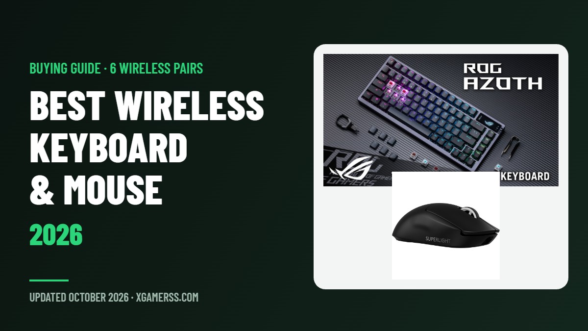 Best Wireless Keyboard and Mouse for Gaming in 2026: 6 Pairs Compared
