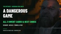 A Dangerous Game in The Witcher 3: All 3 Gwent Cards, Duke and the Best Choice