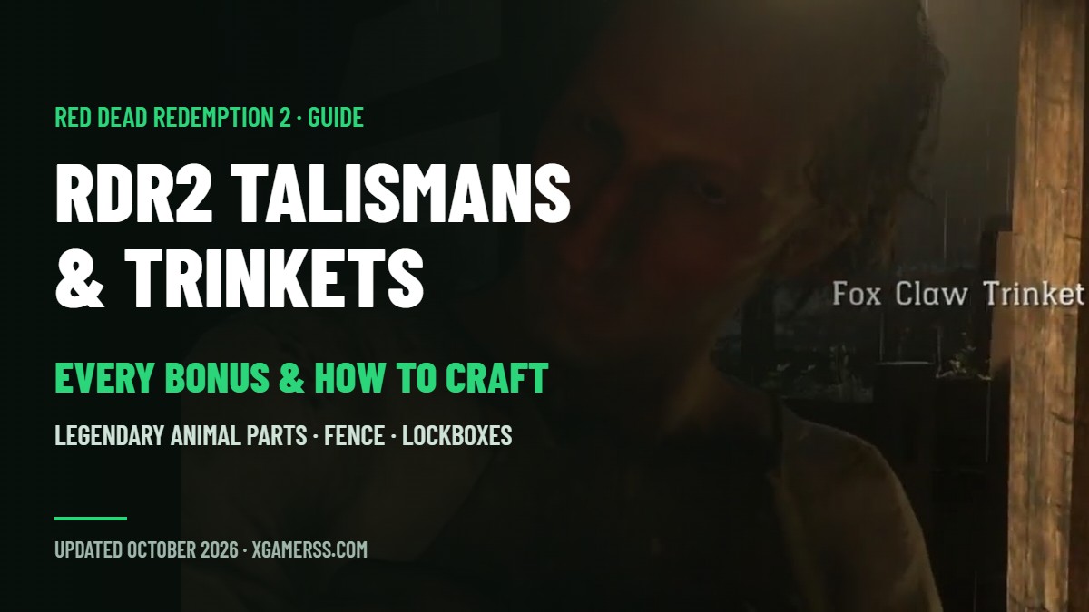 Red Dead Redemption 2 Talismans and Trinkets: Every Bonus and How to Get Them