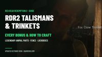 Red Dead Redemption 2 Talismans and Trinkets: Every Bonus and How to Get Them