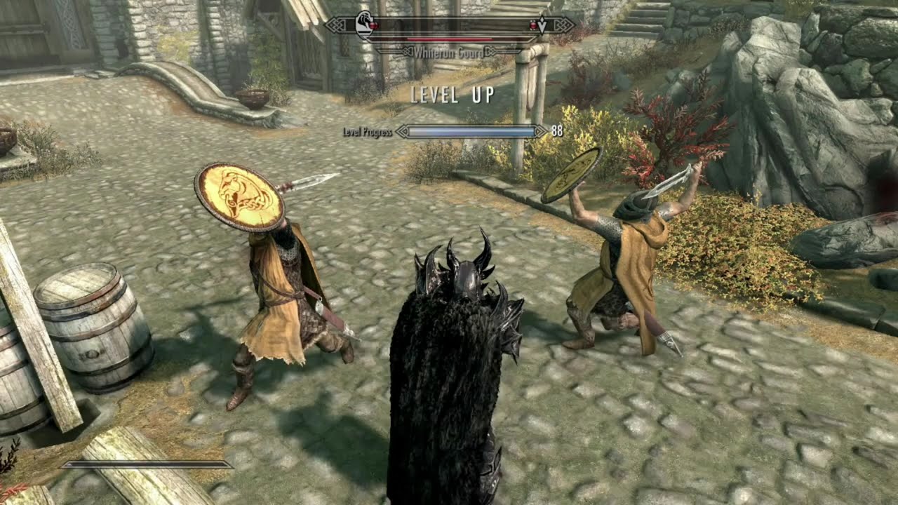 Skyrim level up message after a console command