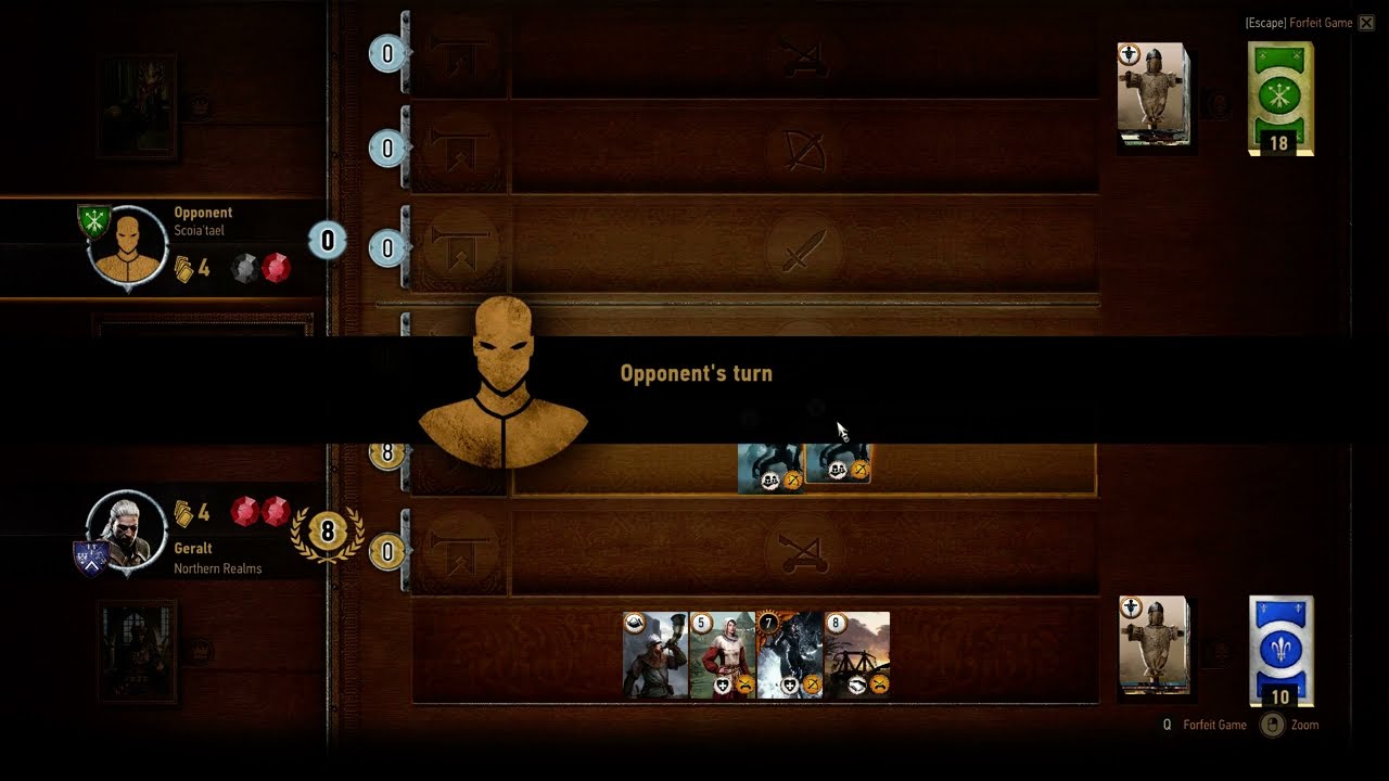 Gwent match against Hans of Cidaris to free Quinto in Open Sesame