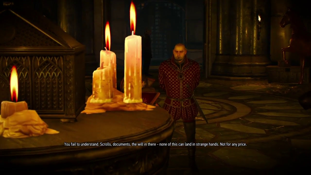 Horst Borsodi in the auction house vault at the end of Open Sesame