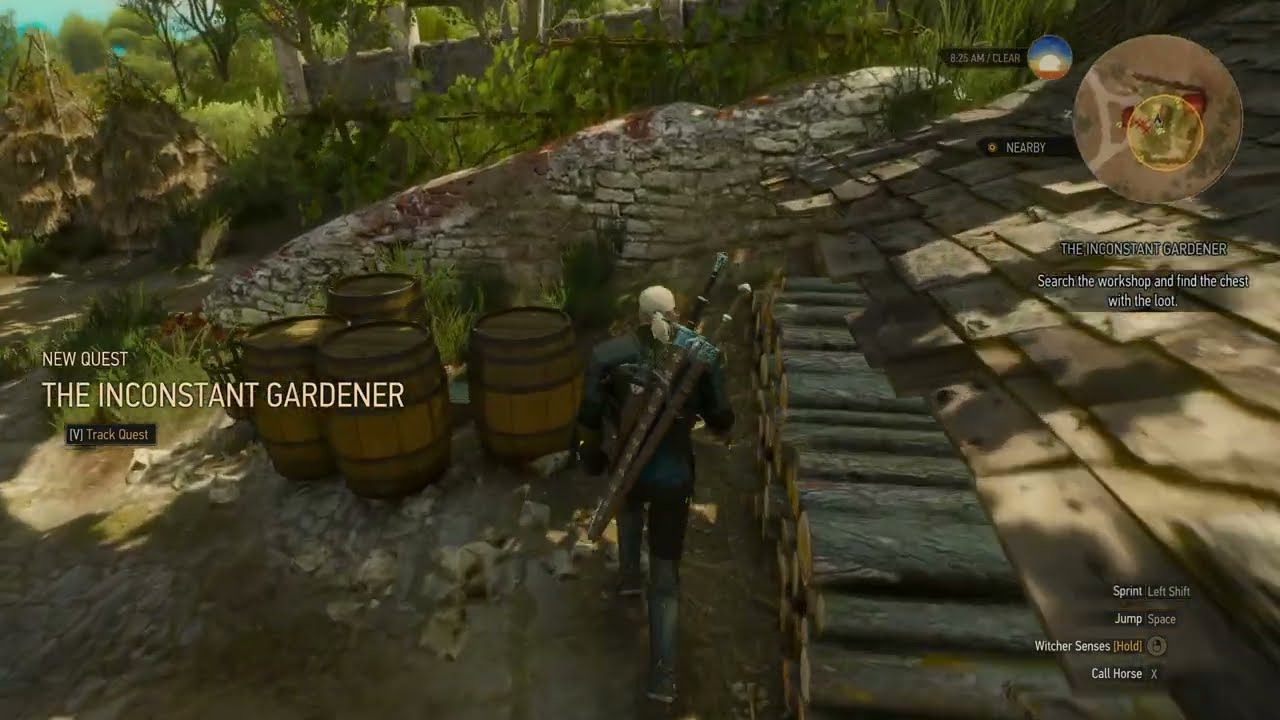 The Inconstant Gardener quest starting after reading the bandit's letter