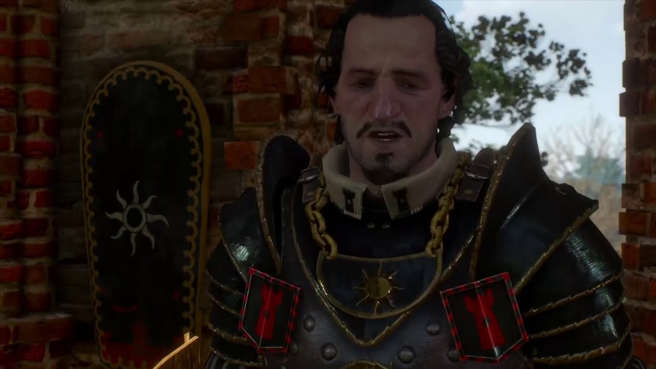 Nilfgaardian captain Peter Saar Gwynleve at the White Orchard garrison