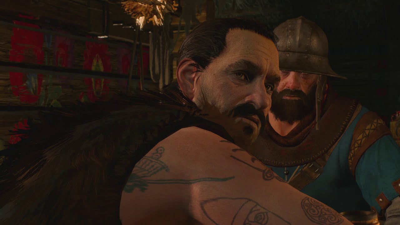 Peasants at the White Orchard inn in The Witcher 3