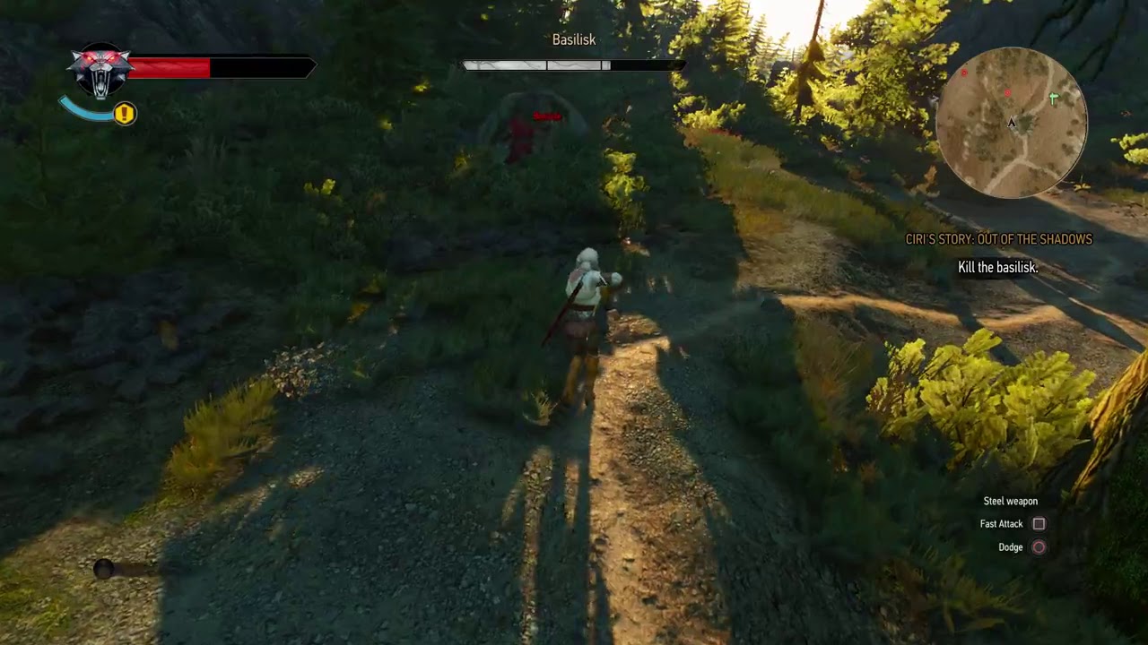 Ciri rides in the horse race against the Baron in Ciri's Story: The Race