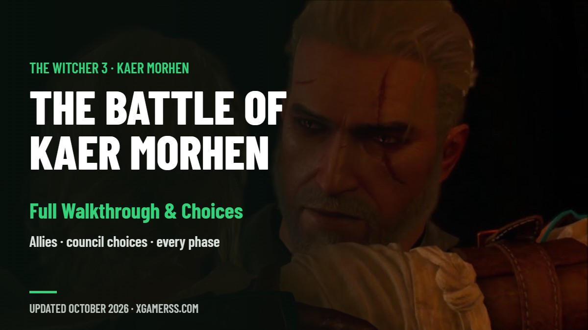 The Battle of Kaer Morhen in The Witcher 3: Allies, Council Choices and Full Walkthrough